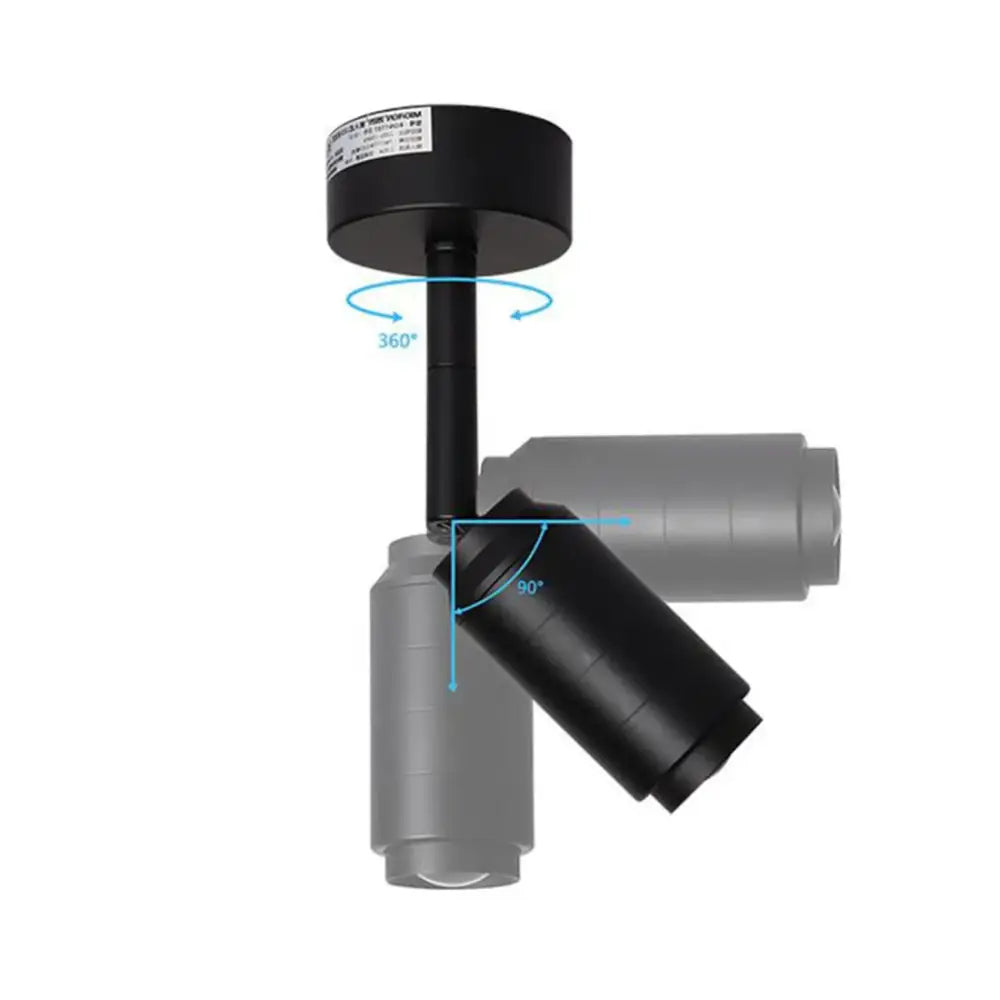 Modern black decorbites adjustable beam led ceiling lamp with 360 and 90 degree rotation for living room decor