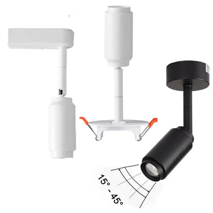 Modern black and white adjustable beam led ceiling lamp with sleek design for living room decorbites adjustable beam lighting