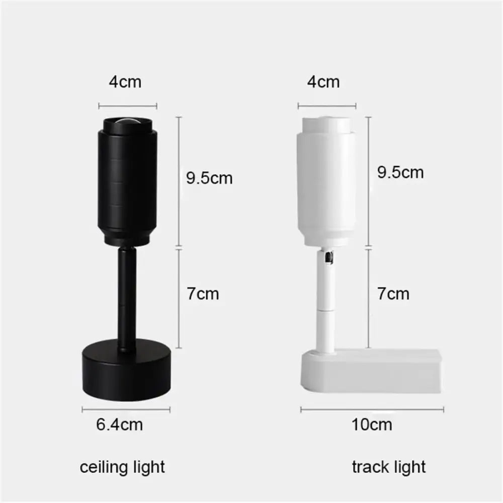Modern black and white adjustable beam led ceiling lamp with cylindrical heads and slender stems for living room decorbites adjustable beam