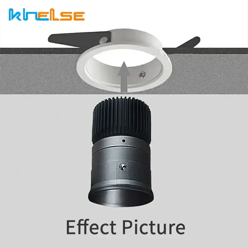 Modern black and white decorbites adjustable gu10 mr16 ceiling downlight with ribbed heat sink design for bedroom decor