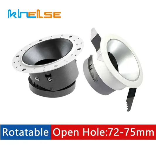 Modern black and white gu10 mr16 ceiling downlight with rotatable recessed fixtures and decorbites adjustable mounting holes