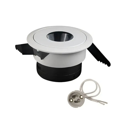 Modern black and white decorbites adjustable gu10 mr16 ceiling downlight with recessed mounting arms for bedroom decor