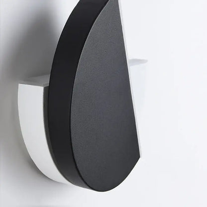 Modern black matte wall lamp with white base decorbites adjustable led wall sconce for bedroom decor