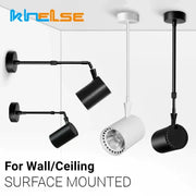 Modern black and white decorbites adjustable led wall lamp with cylindrical heads and articulated arms for bedroom track lighting