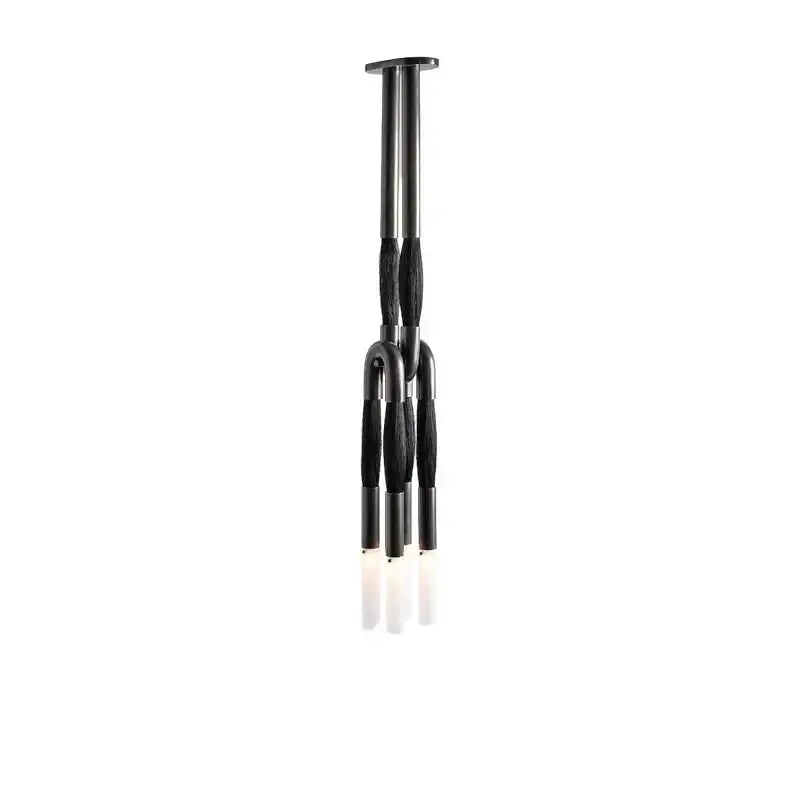 Modern black cloth pendant light with sleek curved arms for kitchen dining room decorbites cloth pendant light design