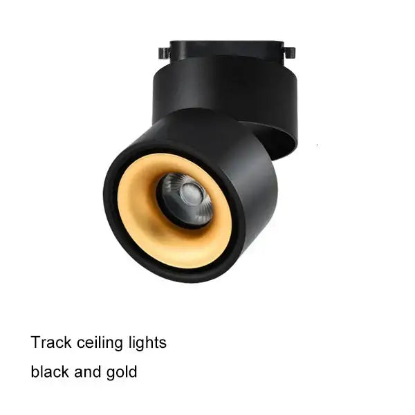Modern black and gold cob led ceiling spot light with sleek design for living room decorbites cob led fixture