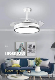 Modern black and white copper ceiling fan with integrated led lighting for bedroom decorbites copper ceiling fan design