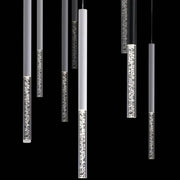 Modern black and white cylinder led pendant light with frosted glass and embedded leds for kitchen decorbites cylinder led