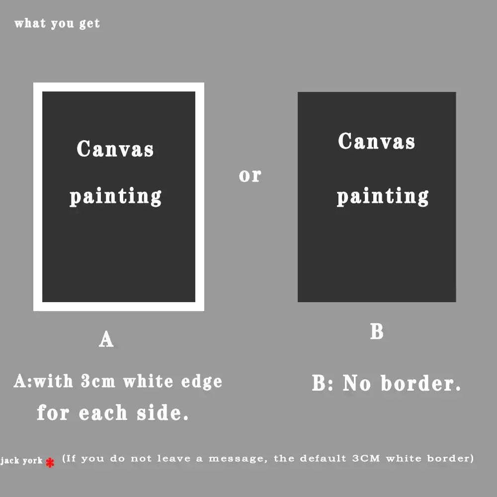 Modern black and white dog breeds poster set with white text on black canvas available with or without white border