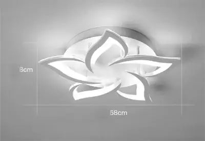Modern black and white flower led chandelier featuring a white modern lotus flower design by decorbites led chandelier