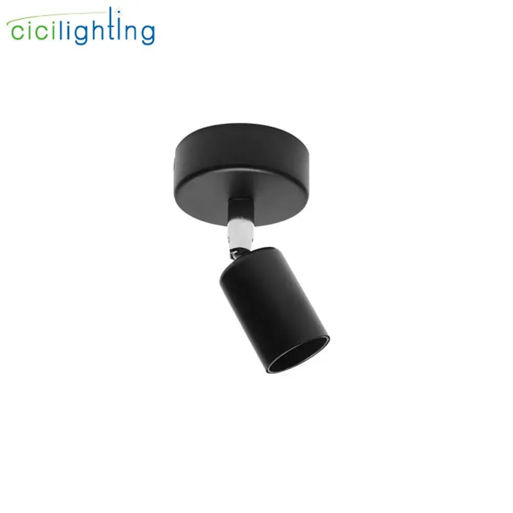 Modern black and white industrial ceiling light with black cylindrical matte track light head for kitchen decorbites industrial ceiling
