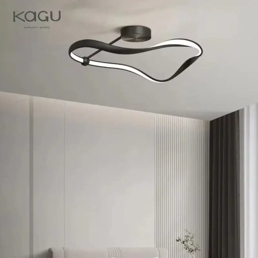 Modern black and white infinity led ceiling light with sleek metallic finish ideal for bedroom decorbites led ceiling decor