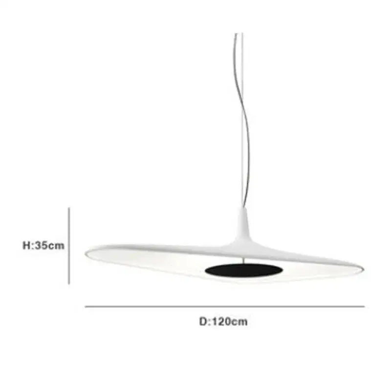 Modern black and white irregular resin pendant light featuring a sleek disc-shaped design for dining room decorbites irregular resin pendant