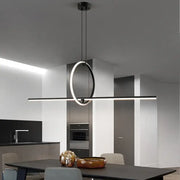 Modern black and white led ceiling chandelier with sleek minimalist design perfect for living room decorbites black led lighting