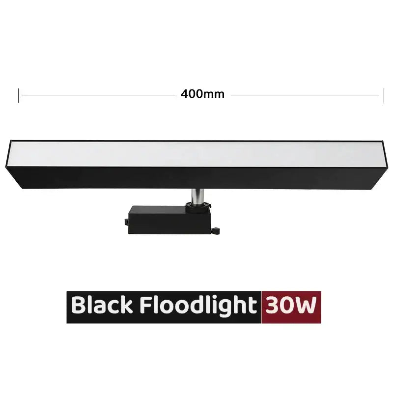 Modern black 30w led linear grille floodlight with sleek rectangular matte finish for linear grille track spotlights living room