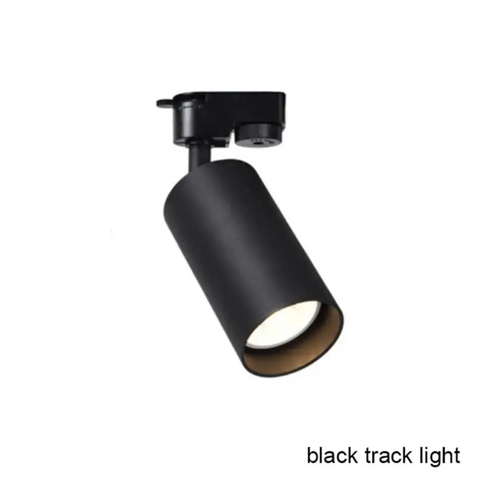 Modern black white led track lamps featuring a matte finish and adjustable head ideal for clothing store spotlights decorbites black white