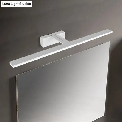 Modern black and white vanity lamp led wall-mounted mirror light with sleek minimalist design for bathroom sconce use