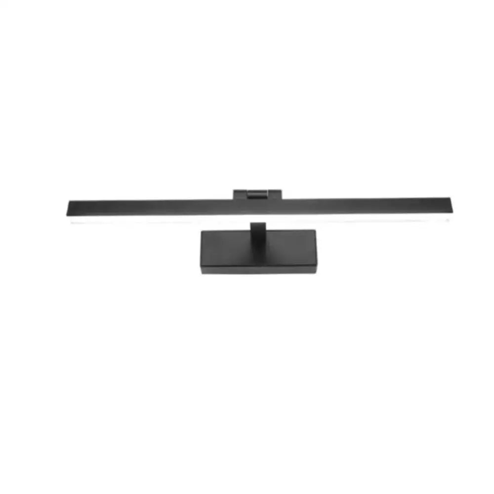 Modern black and white led vanity light sconce with sleek rectangular design and matte finish for bedroom mirror light sconce