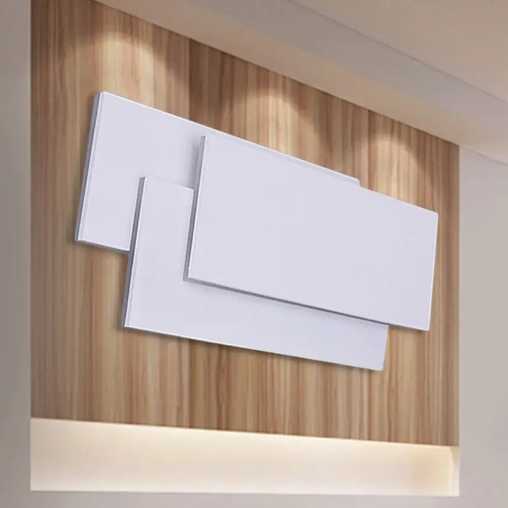 Modern black and white wall lamp with sleek minimalist design and fixture height 5in for bedroom lighting