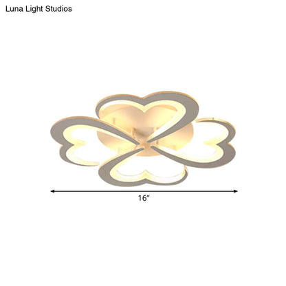 DecorBites™ DecorBites™ Modern Blooming Flower Ceiling Lamp with LED Lights in Warm/White Light - Semi Flush Mount