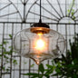 Modern Blown Glass Pendant Light for Restaurants - Single Bulb Fixture with Simple Shades