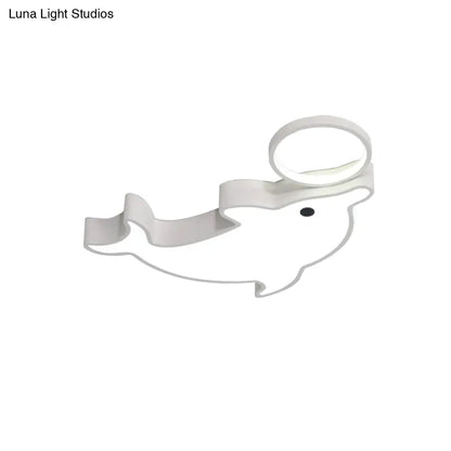 DecorBites™ DecorBites™ Modern Blue Flush Mount Ceiling Lamp for Baby Bedroom