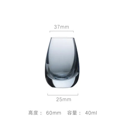 Clear glass wine pot tumbler with sleek modern design and rounded base for wine pot ice and pot ice jug use