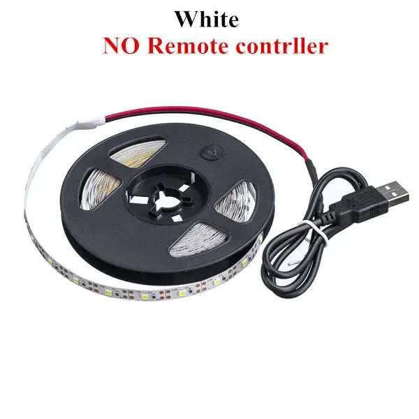White led strip light on black spool with usb cable for decorbites bluetooth rgb strip light bedroom app control