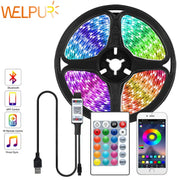 Welpur modern bluetooth rgb led strip light with app control for bedroom decor by decorbites