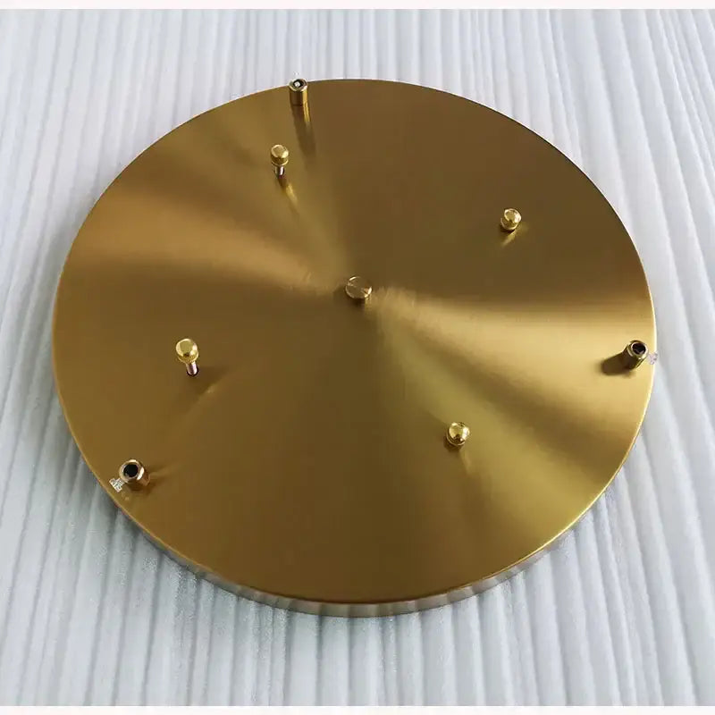 Modern brass gold ceiling plate with six mounting screws for dining room decorbites ceiling plate installation