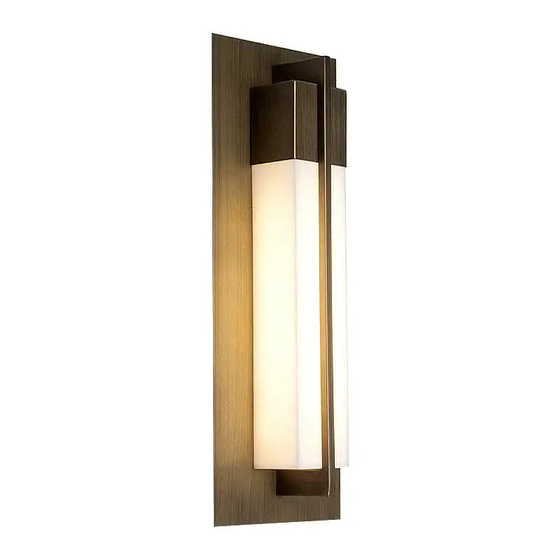 Modern brass and frosted glass led wall lights with bronze finish and sleek rectangular design for living room decorbites led wall lights