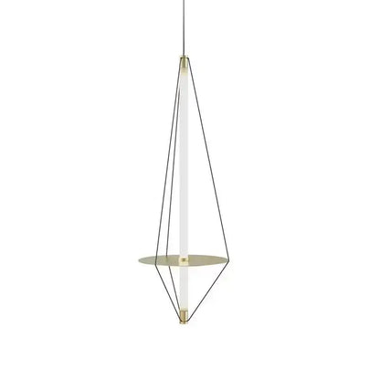Modern brass and white led disc pendant light with sleek geometric design and gold-toned accents for bedroom decorbites pendant light