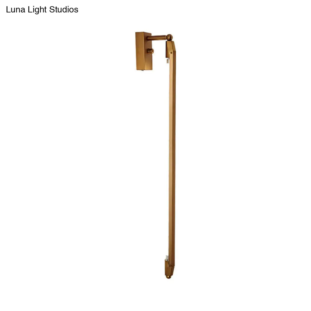 DecorBites™ DecorBites™ Modern Brass/Black Adjustable Wall Light Fixture - Stylish 1 Light Sconce for Living Room