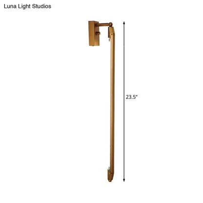 DecorBites™ DecorBites™ Modern Brass/Black Adjustable Wall Light Fixture - Stylish 1 Light Sconce for Living Room