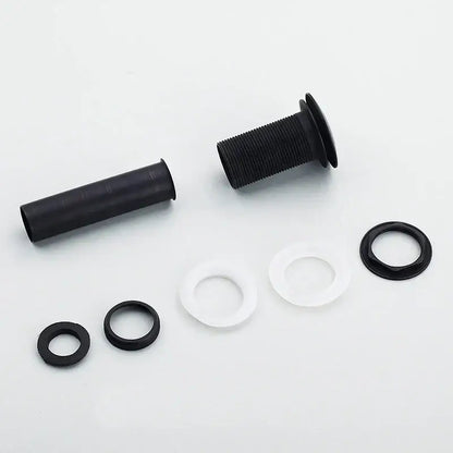 Black plastic faucet handle with threaded shaft and gaskets for decorbites brass black pop up drain stopper bathroom sink overflow