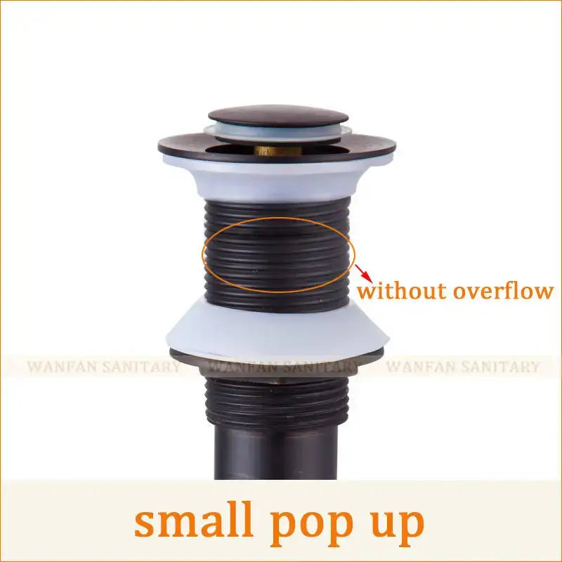 Modern brass black pop up drain stopper with rubber seal ring for bathroom sink overflow decorbites brass black