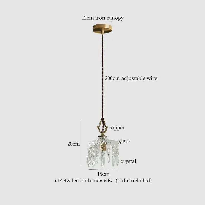 Modern brass crystal led ceiling light with clear glass chandelier and crystal droplets on a brass frame for bedroom decorbites crystal led ceiling