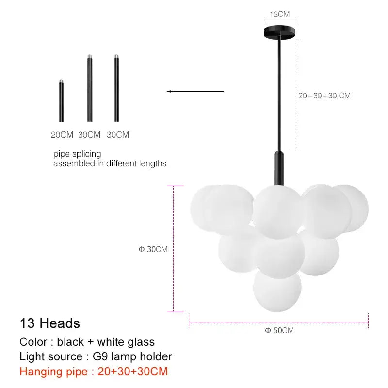 White glass globe pendant lamp with black metal hanging pipe modern brass globe pendant for dining room use
