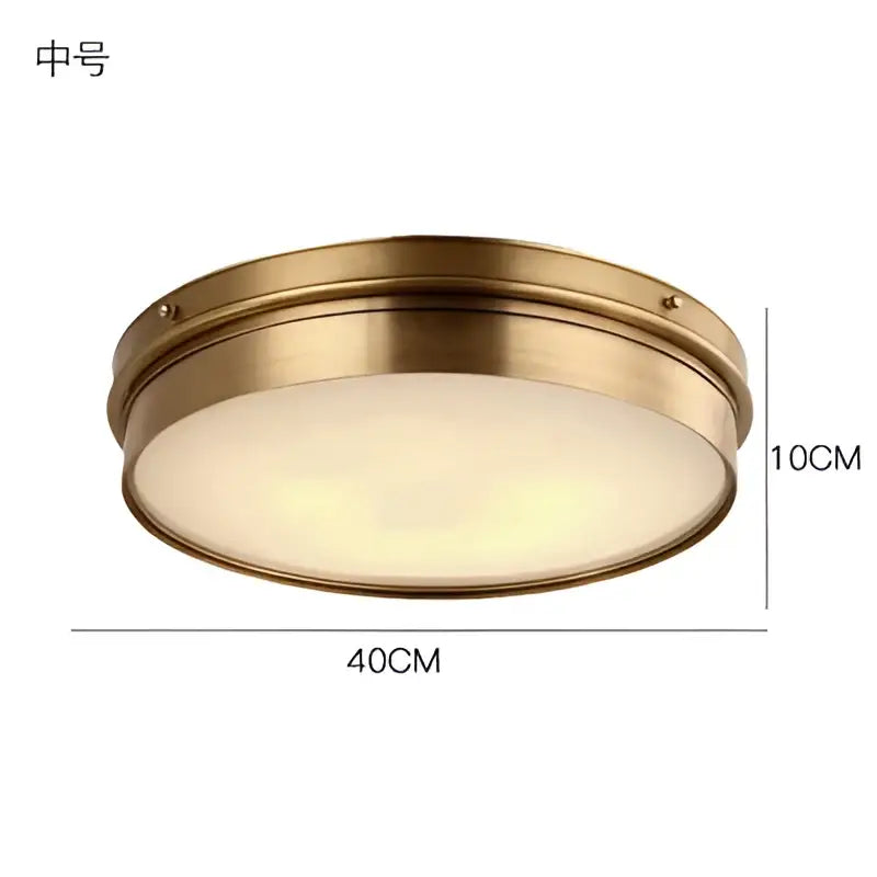 Modern brass led ceiling light with frosted glass diffuser, brass finish, 40cm diameter for living room decorbites ceiling lights