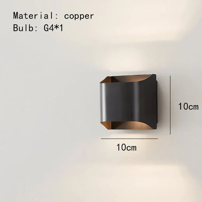 Modern Brass LED Wall Lamp