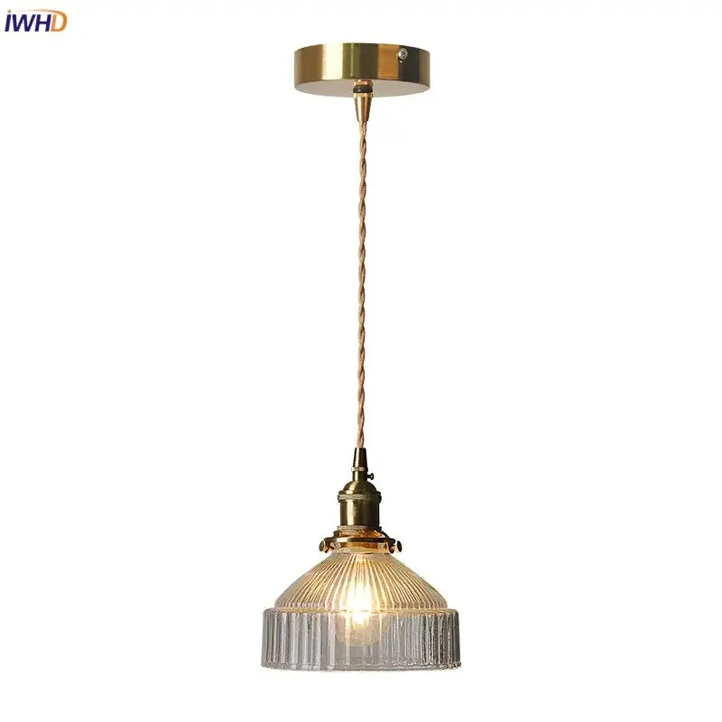 Modern brass ribbed clear glass pendant lamp with twisted cord ideal for dining room decorbites clear glass lighting