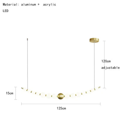 Modern brass round led pendant lights featuring gold-toned design with frosted glass spheres and adjustable 120cm drop