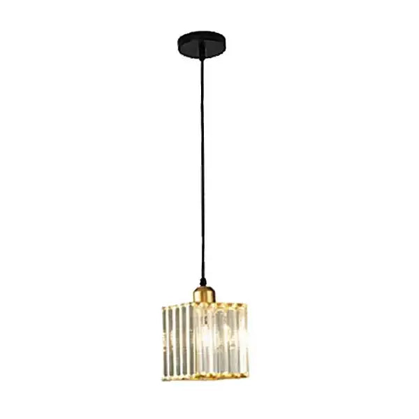 Modern bronze crystal trio pendant light with black ceiling mount clear glass panels and gold frame for dining room decorbites crystal trio
