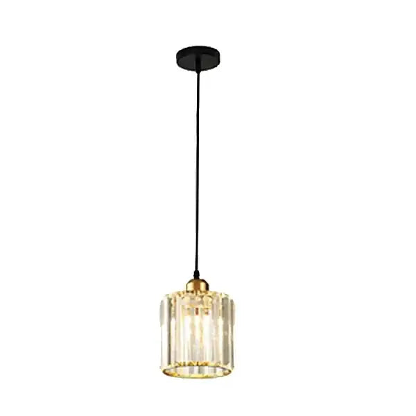 Modern bronze crystal trio pendant light with cylindrical glass shade and gold accents for dining room decorbites crystal trio