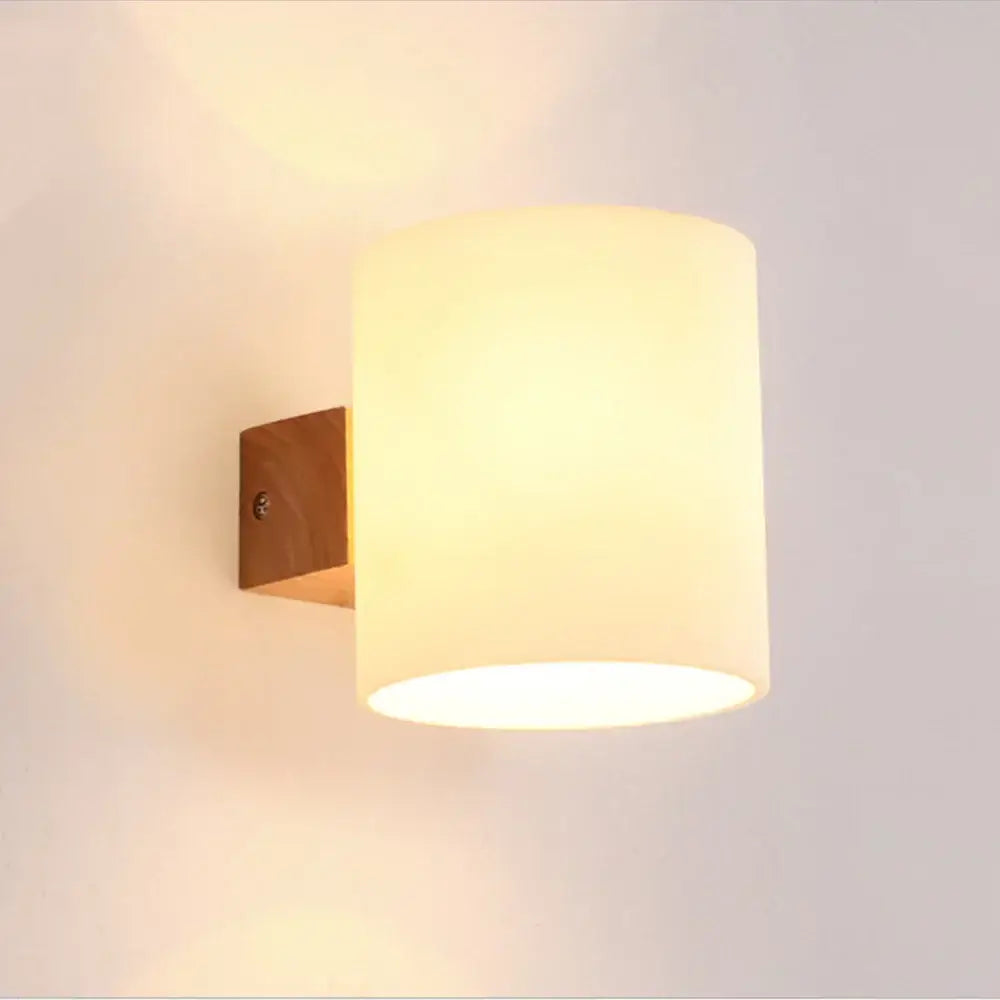 Modern bronze led wooden wall sconce with frosted glass shade and wooden mounting bracket for wooden wall decorbites led wooden use