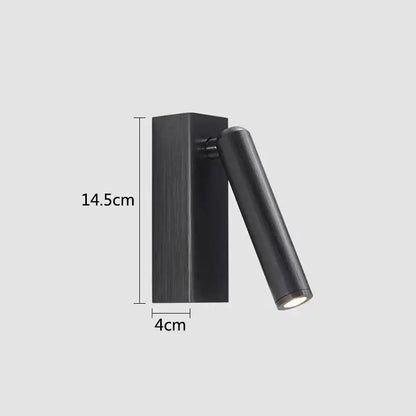 Modern bronze wooden led wall light with black matte finish and adjustable arm for bedroom reading decorbites led wall lamp