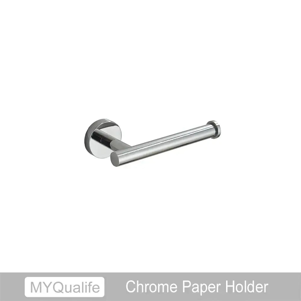 Chrome finished toilet paper holder with sleek modern design and polished surface from decorbites brushed gold bathroom hardware set