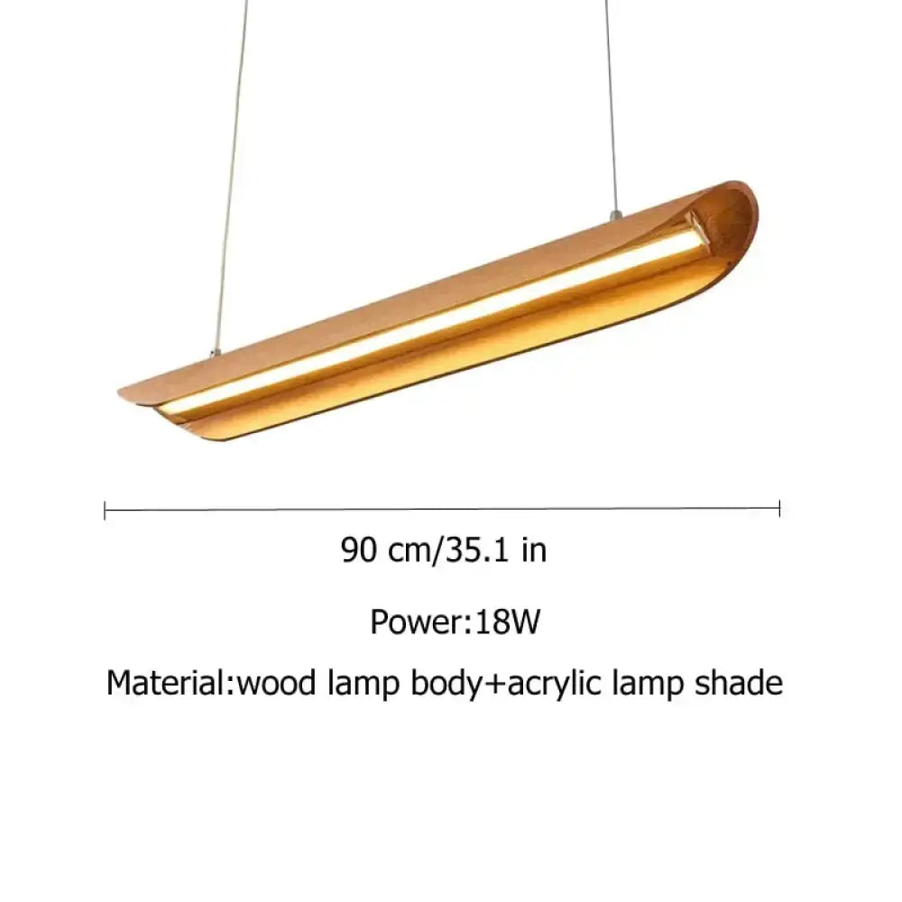 Modern brushed gold kitchen island light with a sleek wooden body and acrylic shade for chandeliers kitchen island use