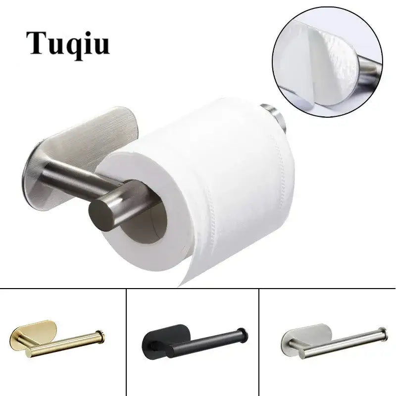 Modern brushed gold stainless steel tissue holder with sleek design for kitchen and bathroom use