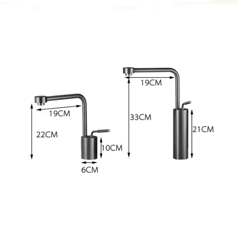 Modern matte black kitchen faucet with sleek curved spout and cylindrical base for faucet swivel sink use in decorbites brushed gold style